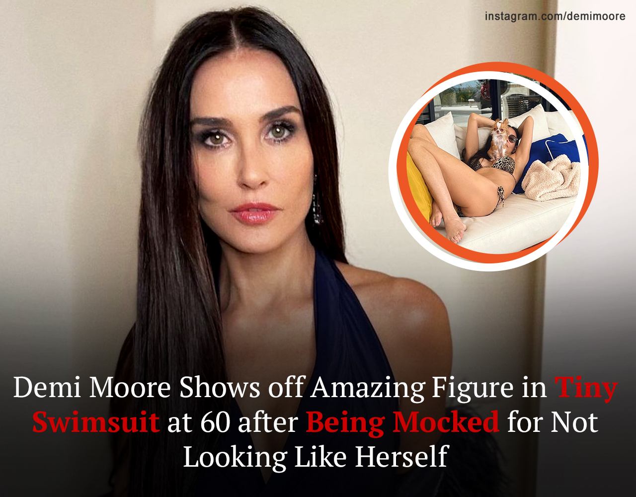 Demi Moore Shows Off Amazing Figure In Tiny Swimsuit At 60 After Being Mocked For Not Looking 6000